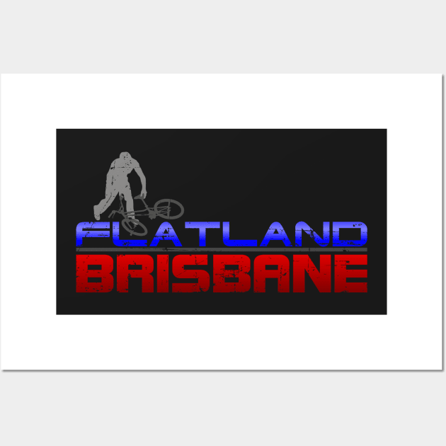 Flatland Brisbane - Long Wall Art by Frazza001